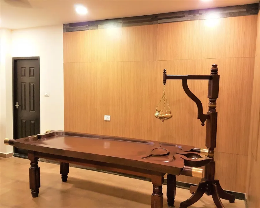 Ayurveda treatment room