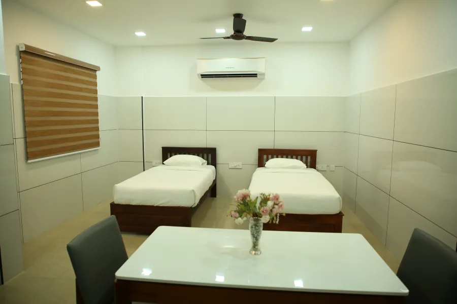 Patient room with seating